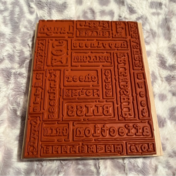 Stampin’ Up! Large Friendship Block Stamp - Retired 2005 - Picture 3 of 3